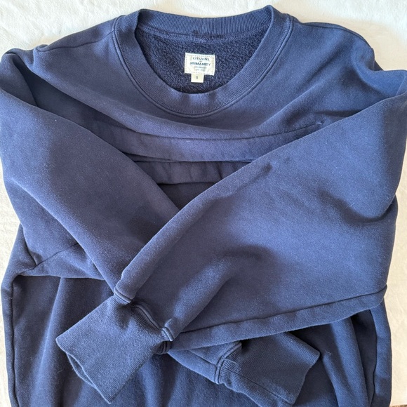 Citizens Of Humanity Amelie Tucked Sweatshirt Navy - Picture 3 of 4